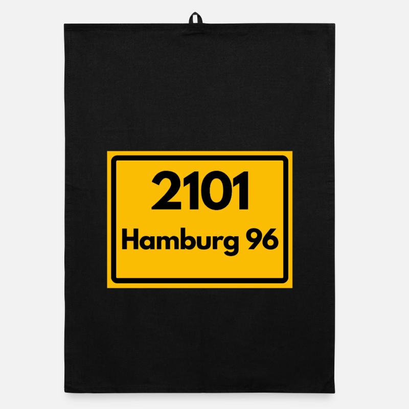 ANCIEN CODE POSTAL RETRO 2101 HAMBOURG 96 HEIMAT Torchon bio