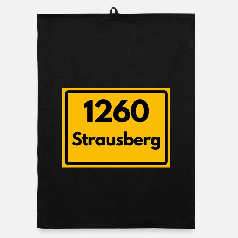 ALTE POSTLEITZAHL PLZ RETRO 1260 STRAUSBERG HEIMAT Organic Geschirrtuch