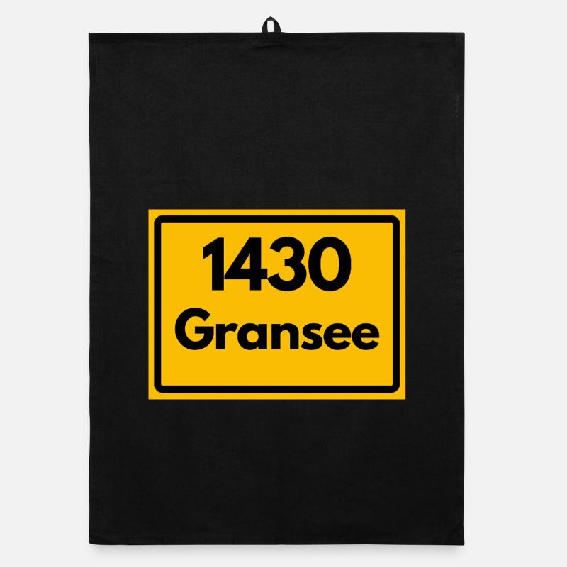 OLD POSTCODE POSTCODE RETRO 1430 GRANSEE HEIMAT Organic dish towel