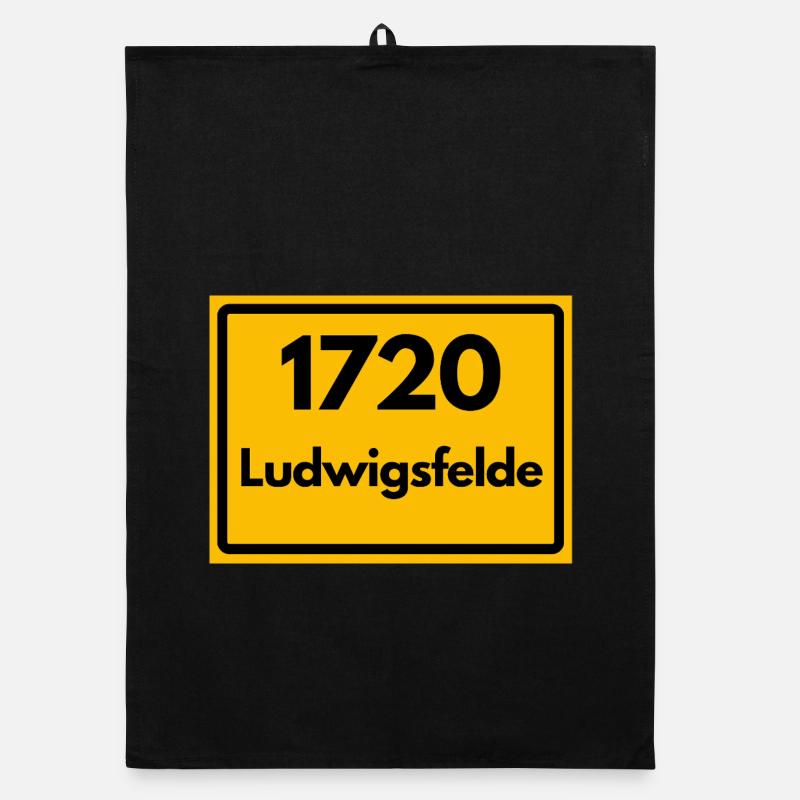 ANCIEN CODE POSTAL RÉTRO 1720 LUDWIGSFELDE Torchon bio