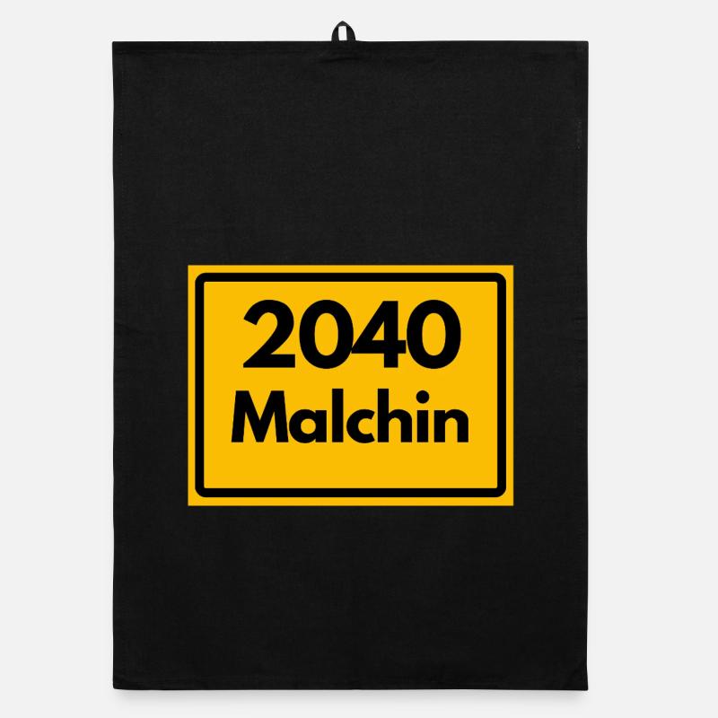 OLD POSTCODE POSTCODE RETRO 2040 MALCHIN HEIMAT Organic dish towel