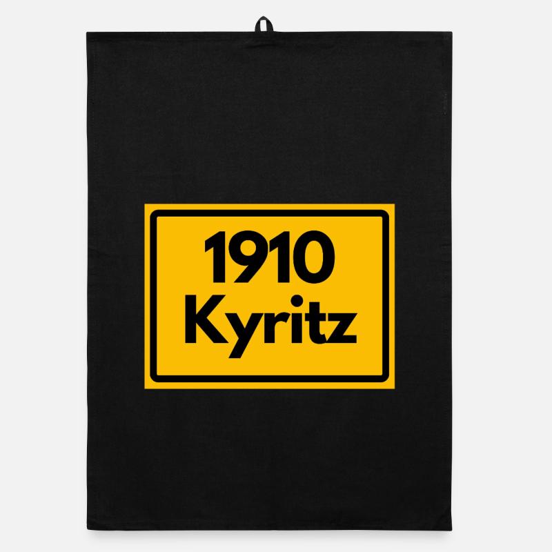 OLD POSTCODE POSTCODE RETRO 1910 KYRITZ HEIMAT Organic dish towel