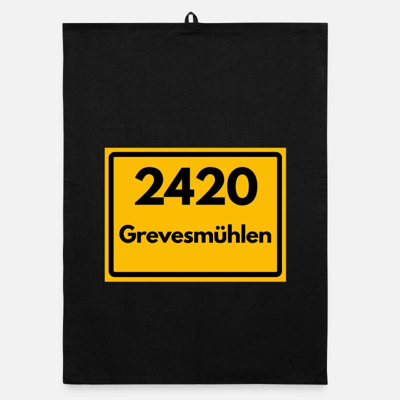 OLD POSTCODE POSTCODE RETRO 2420 GREVESMÜHLEN Organic dish towel