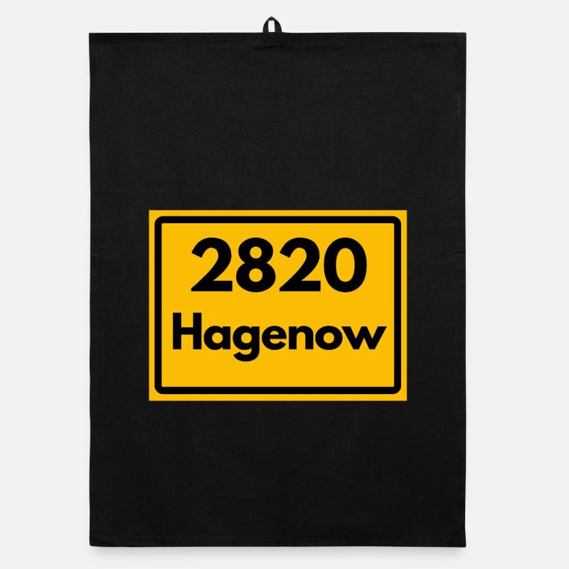 ANCIEN CODE POSTAL RÉTRO 2820 HAGENOW HEIMAT Torchon bio