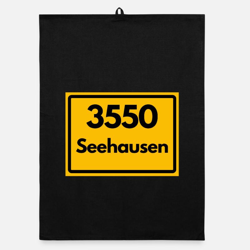 OLD POSTCODE POSTCODE 3550 SEEHAUSEN HEIMATSTOLZ Organic dish towel