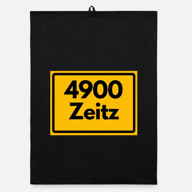 ALTE POSTLEITZAHL PLZ 4900 Zeitz Heimatstolz Organic Geschirrtuch