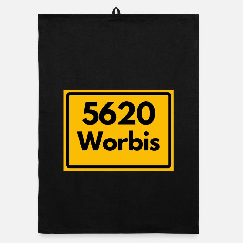 OLD POSTCODE 5620 WORBIS HEIMATSTOLZ ORIGINAL Organic dish towel