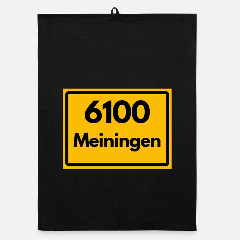 Alte Postleitzahl 6100 Meiningen | DDR Organic Geschirrtuch