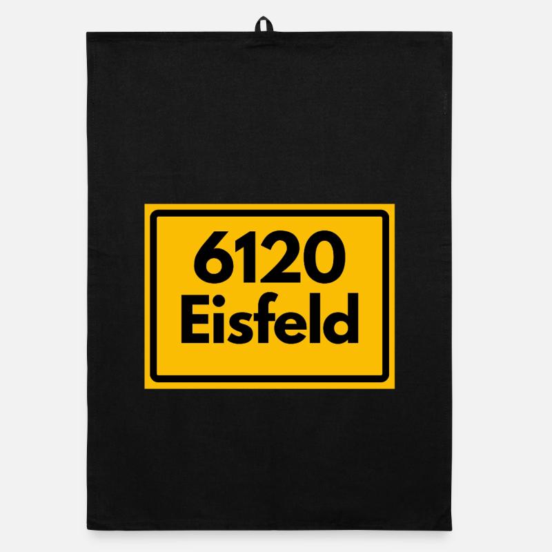 Alte Postleitzahl 6120 Eisfeld | DDR Organic Geschirrtuch