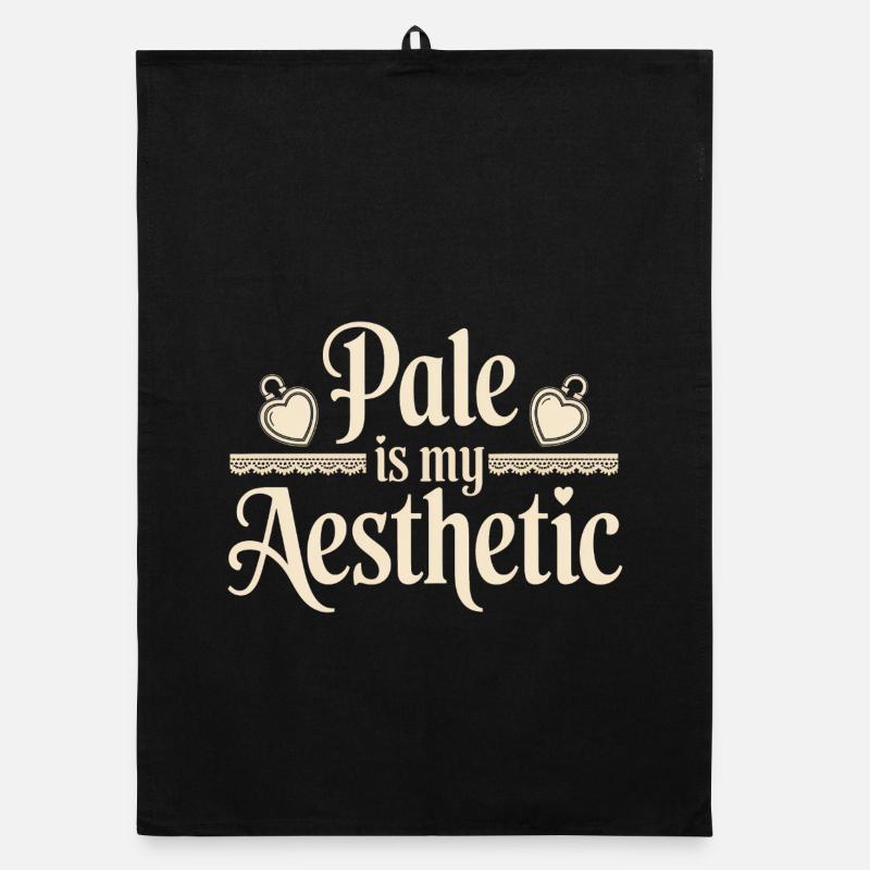 Pale Is My Aesthetic Organic dish towel