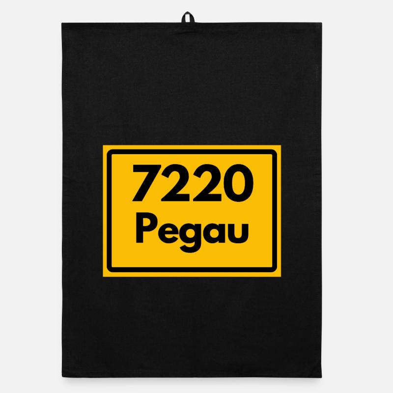 OLD POSTCODE 7220 PEGAU HEIMATSTOLZ SAXONY Organic dish towel