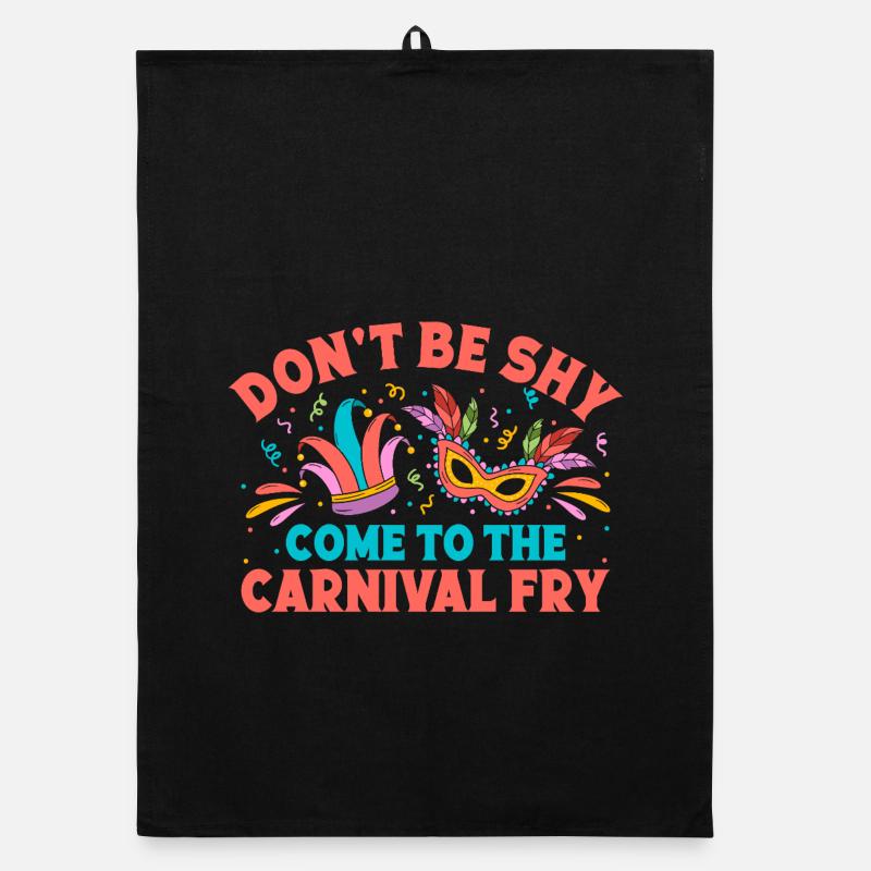 Don´t Be Shy Come To Carnival Circus Performer Organic Geschirrtuch