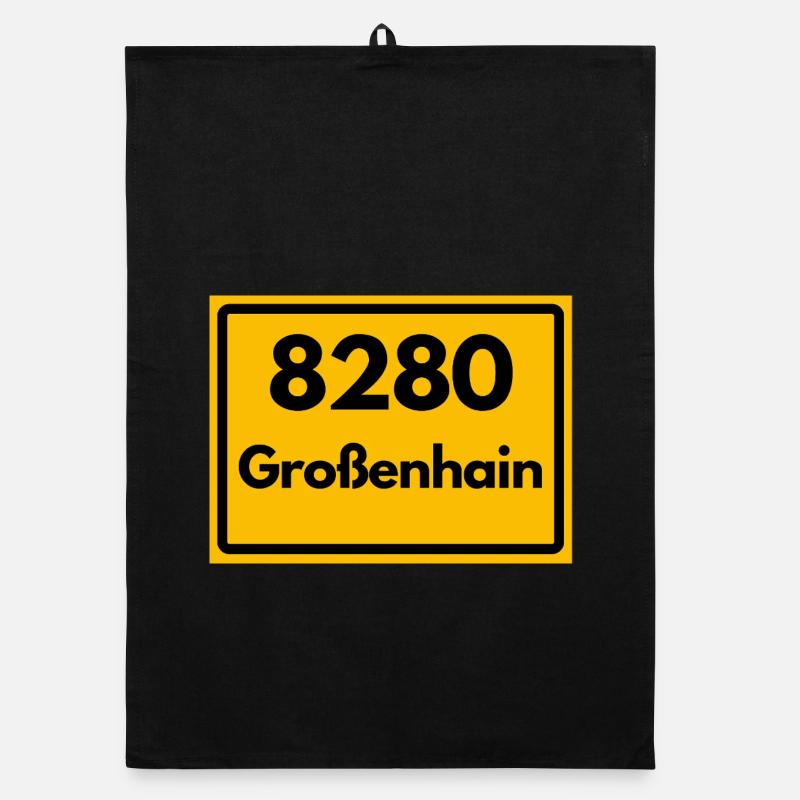 8280 SACHSEN 01558 GROSSENHAIN ALTE POSTLEITZAHL  Organic Geschirrtuch