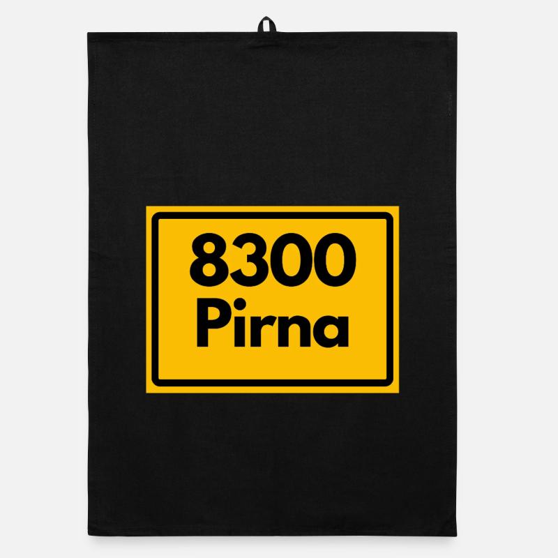 ALTE POSTLEITZAHL PLZ  8300 PIRNA PLZ SACHSEN Organic Geschirrtuch