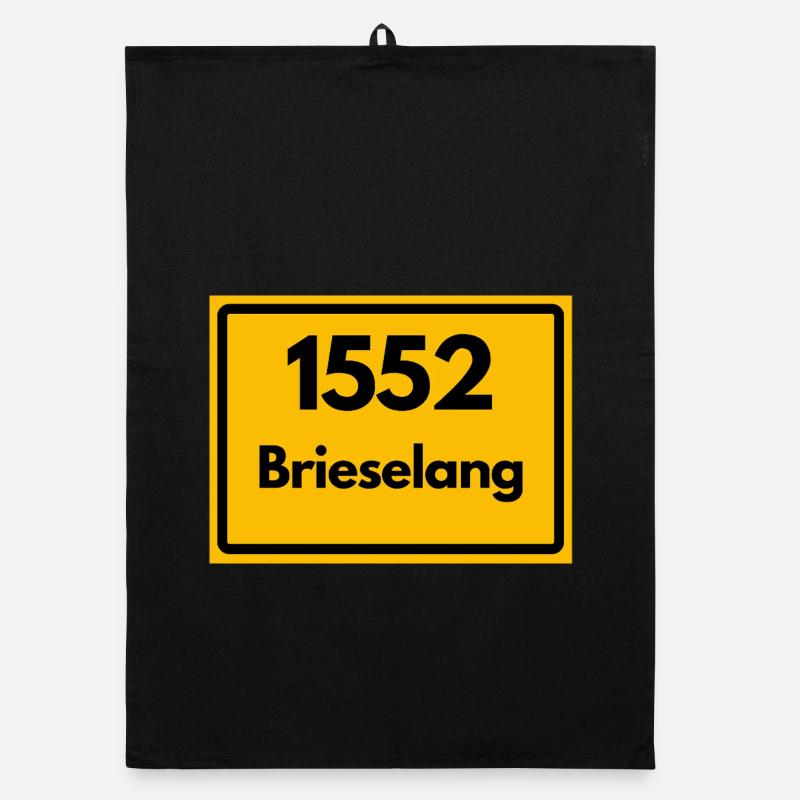 OLD POSTCODE 1552 BRIESELANG BRANDENBURG DDR Organic dish towel