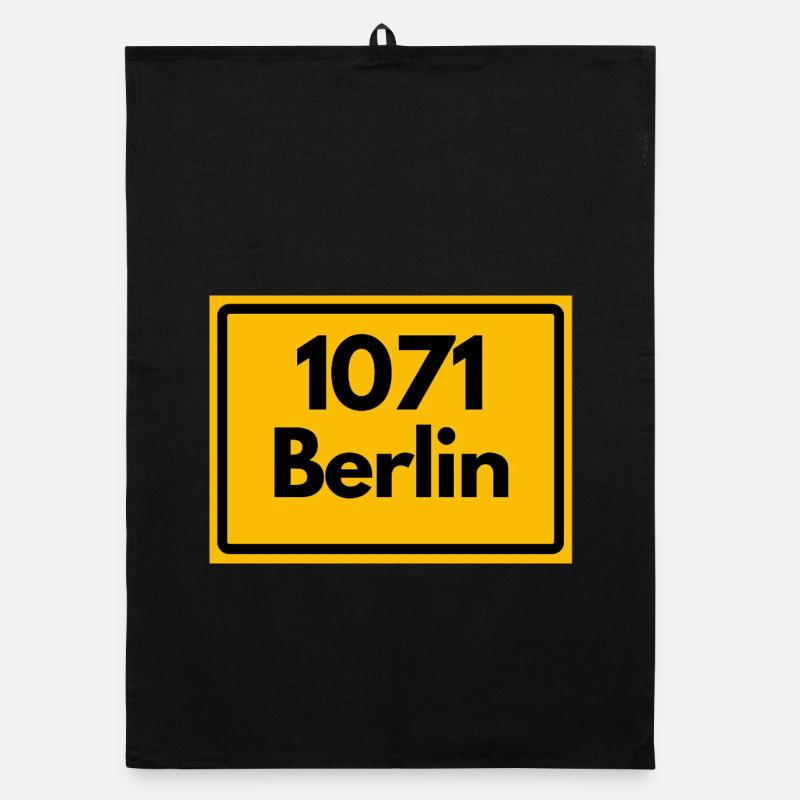 ALTE POSTLEITZAHL PLZ BERLIN 1071 BERLIN OSTALGIE Organic Geschirrtuch