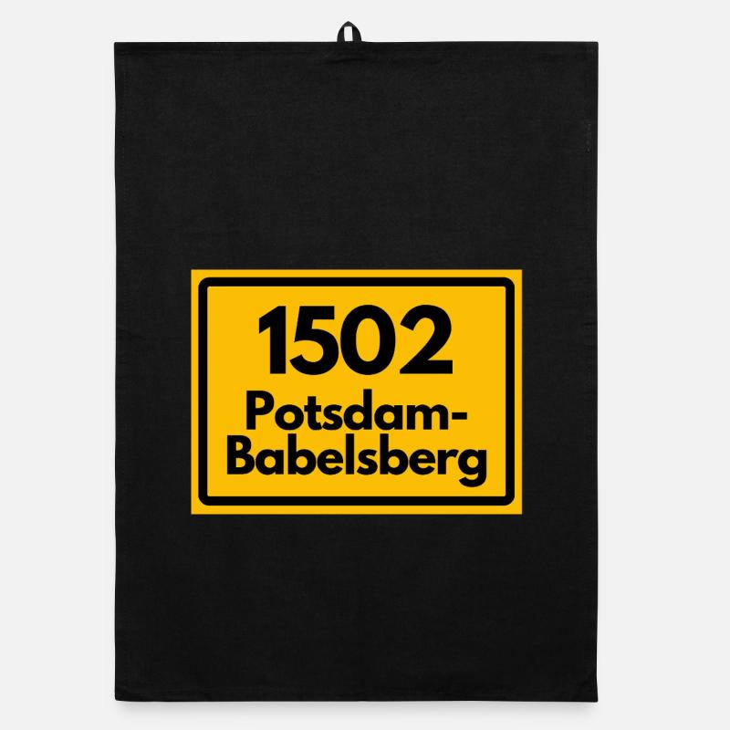 ALTE POSTLEITZAHL 1502 POTSDAM-BABELSBERG OSTALGIE Organic Geschirrtuch