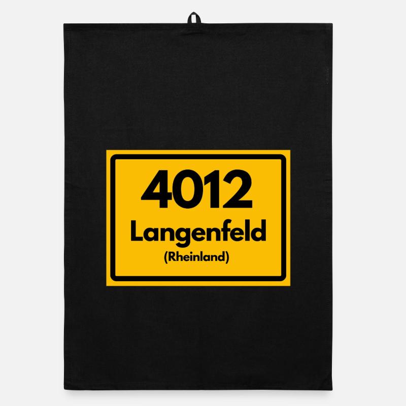 ALTE POSTLEITZAHL 4012 PLZ 40764 LANGENFELD NRW Organic Geschirrtuch