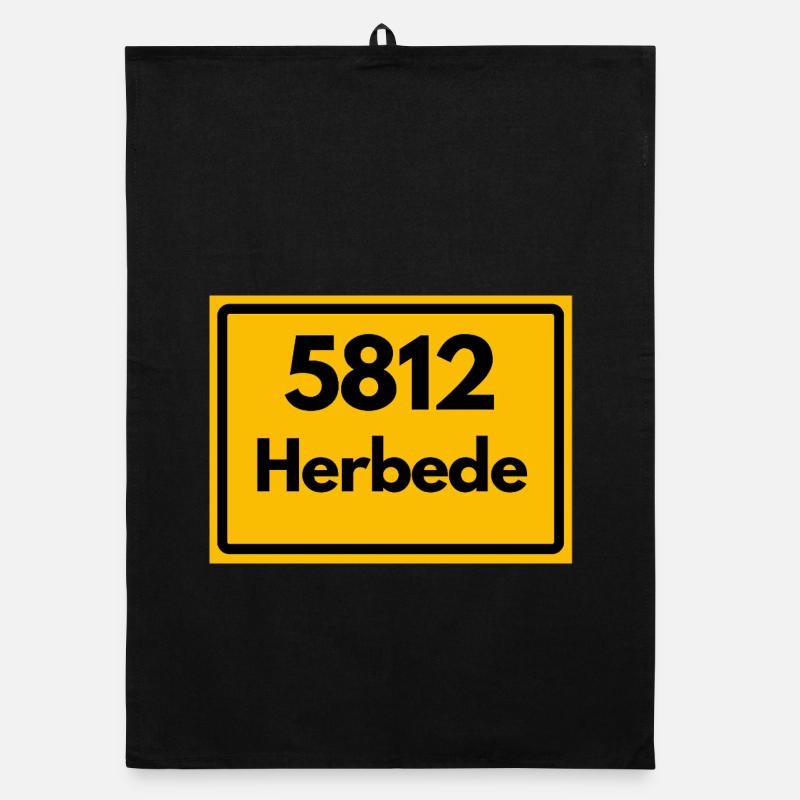 OLD POSTCODE 5812 ZIP 58456 HERBEDE NRW Organic dish towel