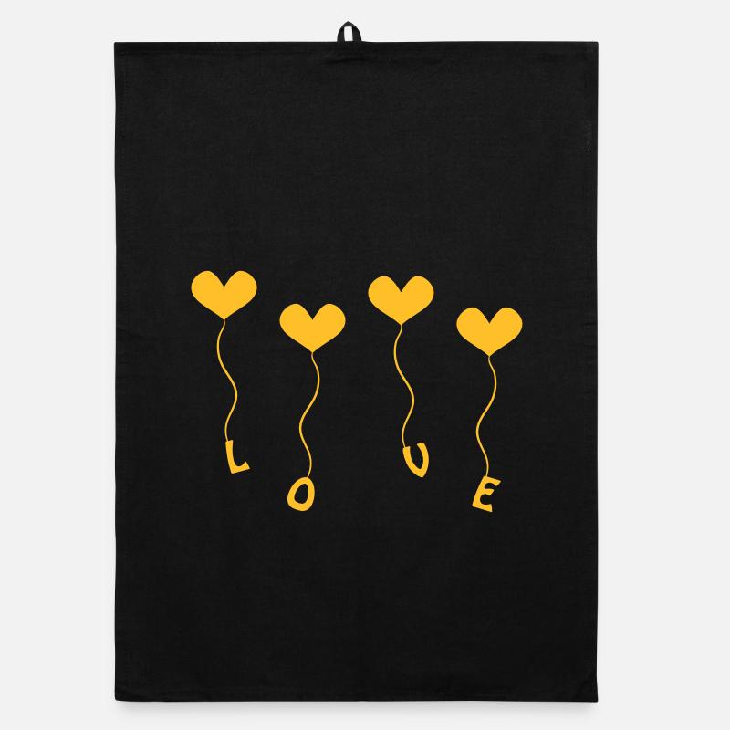 Love (4) Organic dish towel