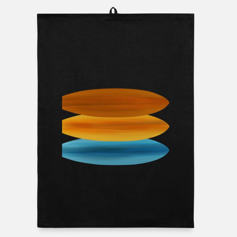 Bunte Surfbretter Organic Geschirrtuch