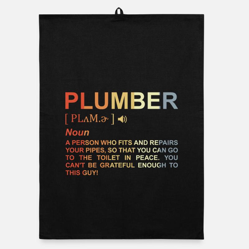 Plumber Term Organic dish towel