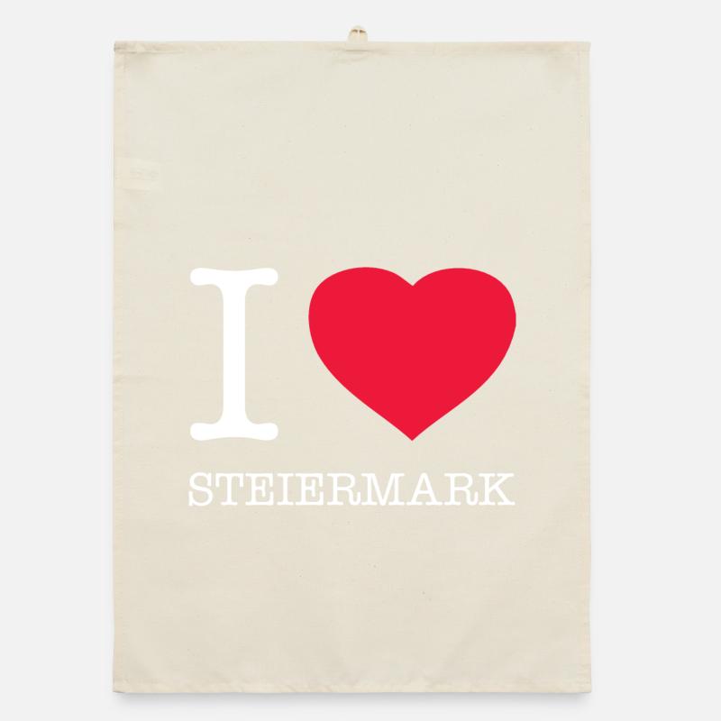 I LOVE STYRIA Organic dish towel