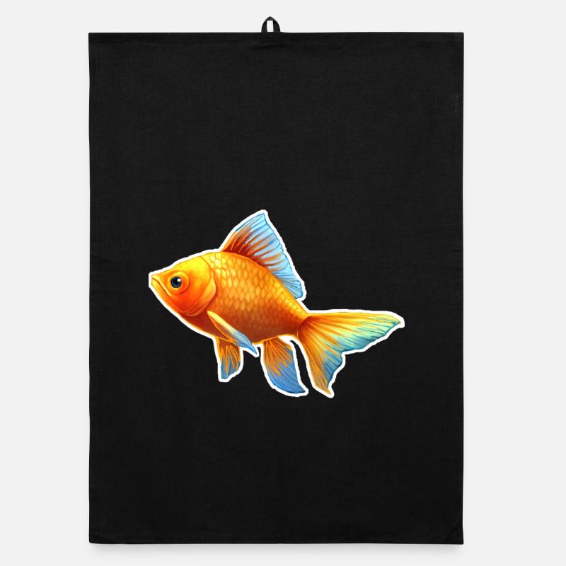 Goldfisch Nr.2 Organic Geschirrtuch