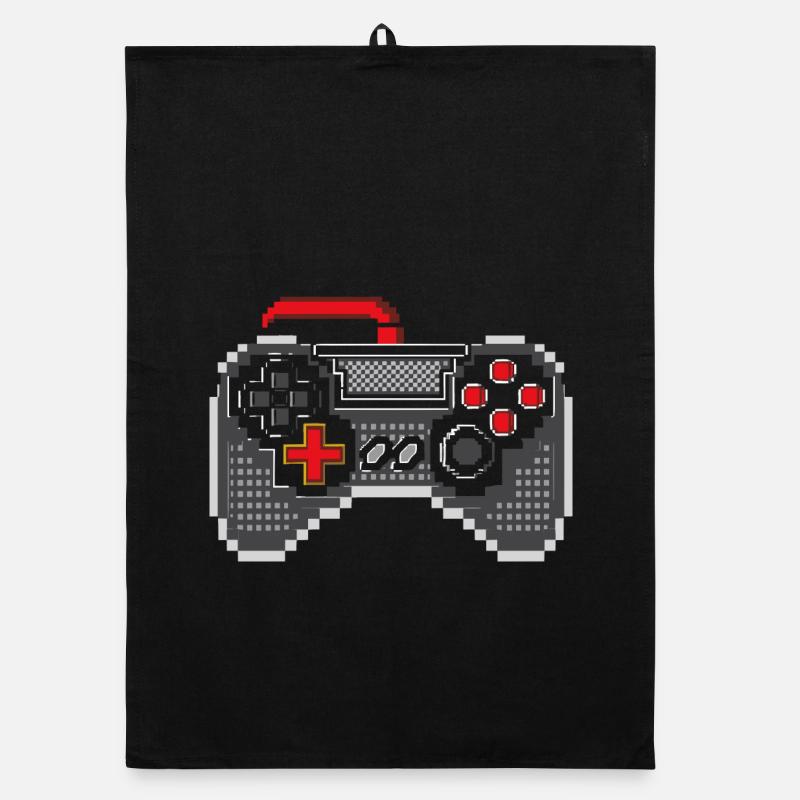 Manette de jeu Pixel Art Torchon bio
