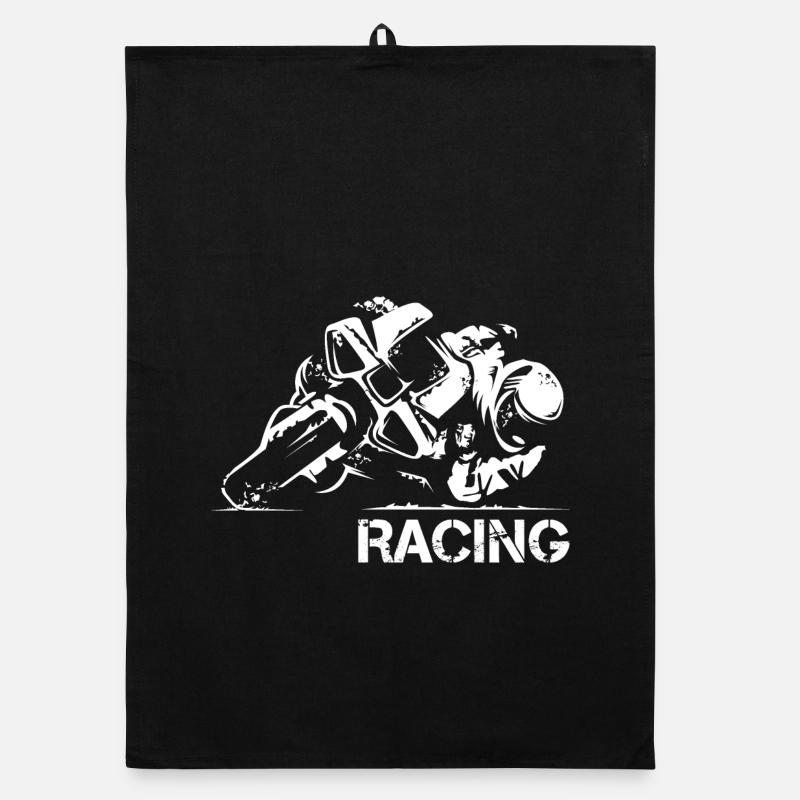 Illustration de l’icône de course de moto Supersport Torchon bio