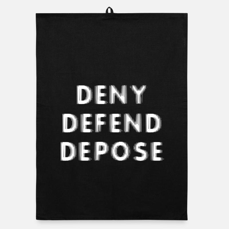 Deny Defend Depose Organic dish towel