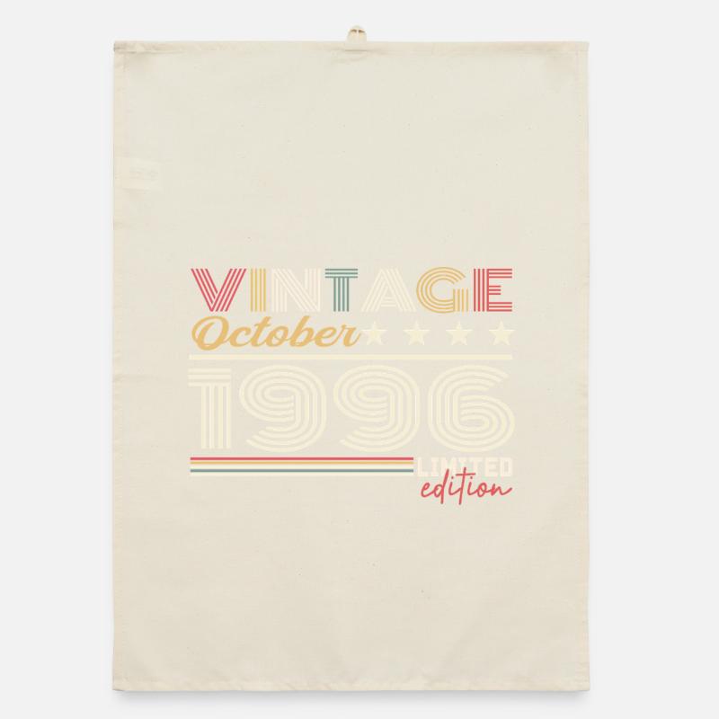 October 1996 Retro Anniversary 1996 October 1996 Organic dish towel
