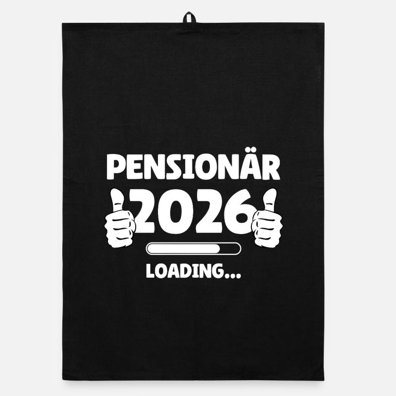 Pensioner 2026 Pouce vers le haut Design Torchon bio