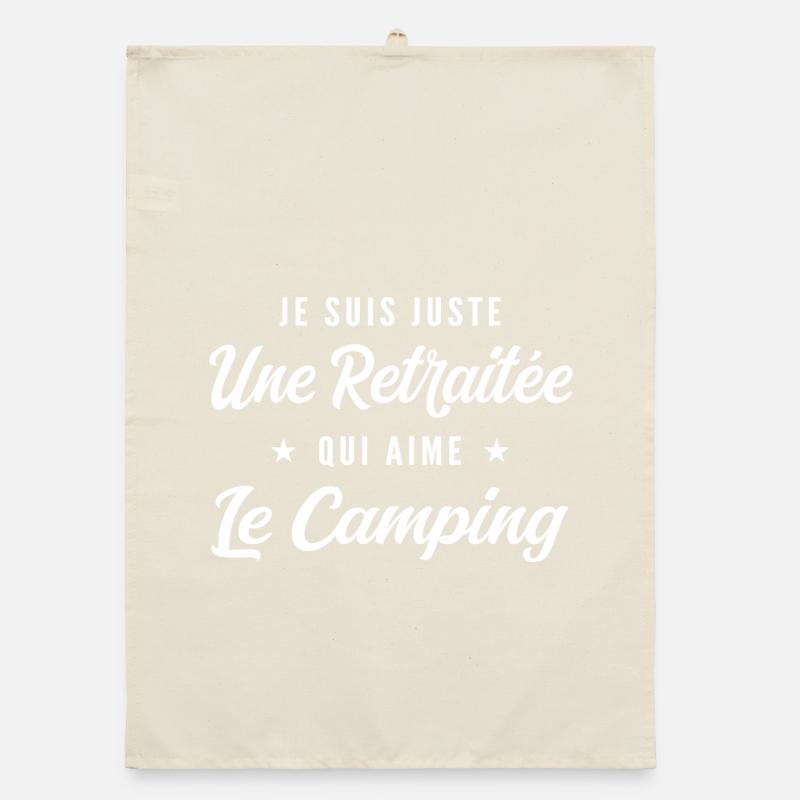 Retraitée Passion Camping Torchon bio
