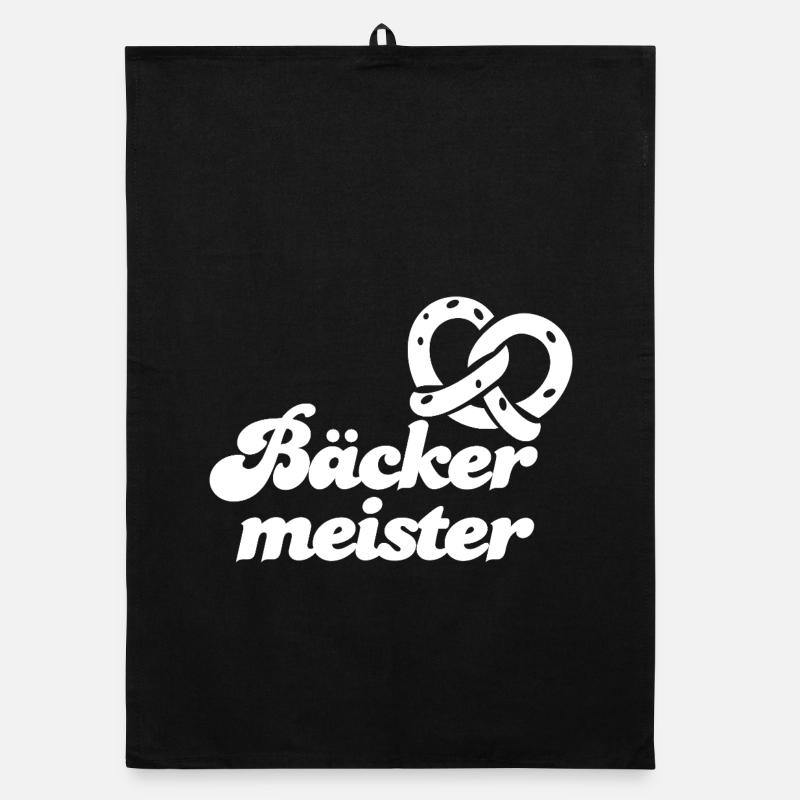 Bäckermeister - Organic Geschirrtuch - Schwarz