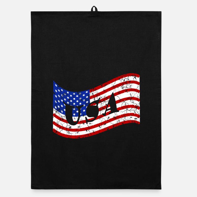 Drapeau des États-Unis Torchon bio