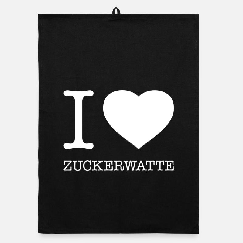 I love Zuckerwatte Organic Geschirrtuch
