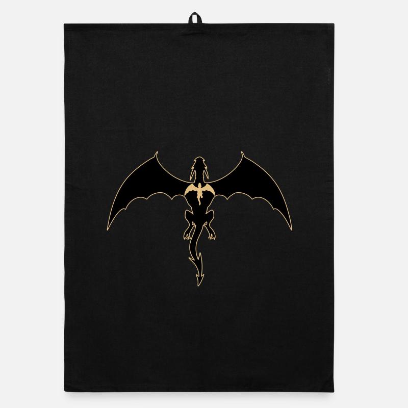 fourth wing dragon Organic dish towel