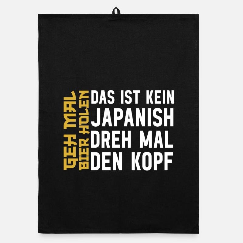 Geh Mal Bier Holen Humor Bierfans Pils Freibier Organic Geschirrtuch