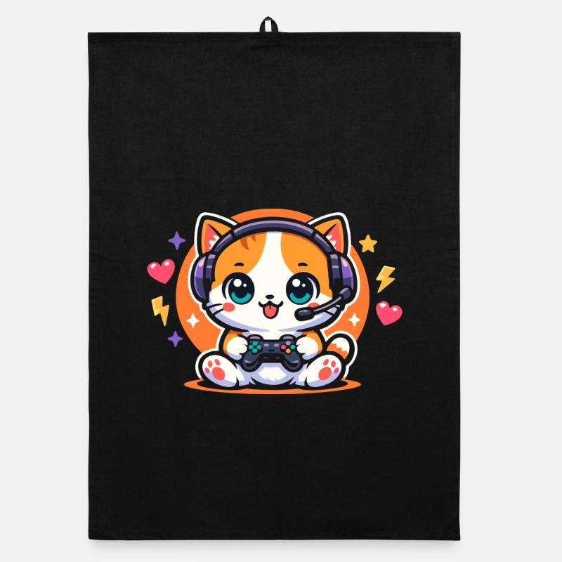 Gaming Cat – Drôle de dicton sur le jeu Torchon bio