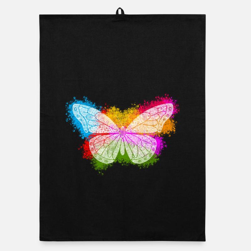 Papillon Zentangle Torchon bio