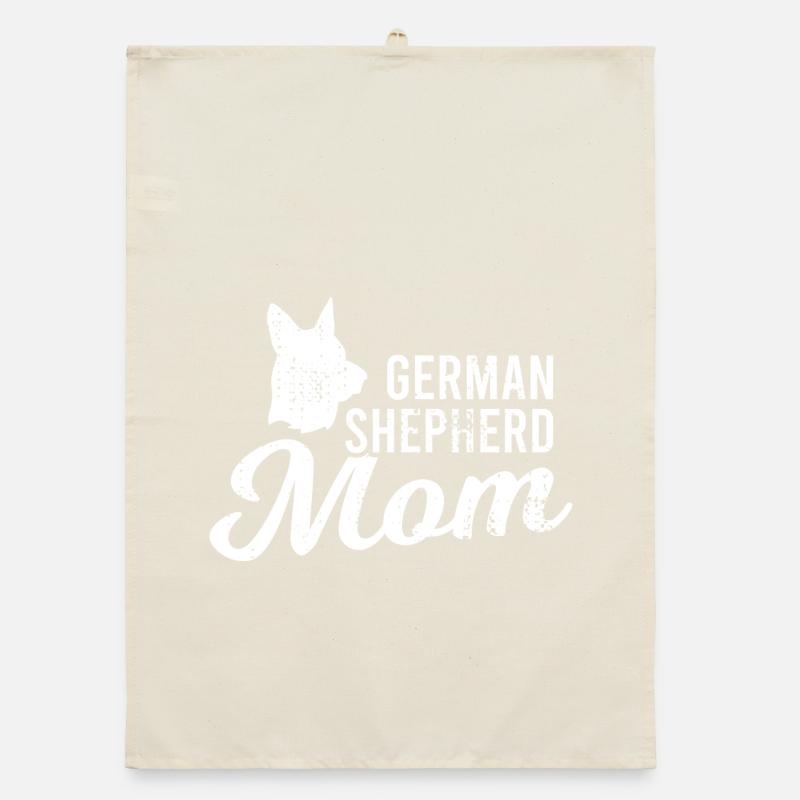German Shepherd Mom Organic dish towel