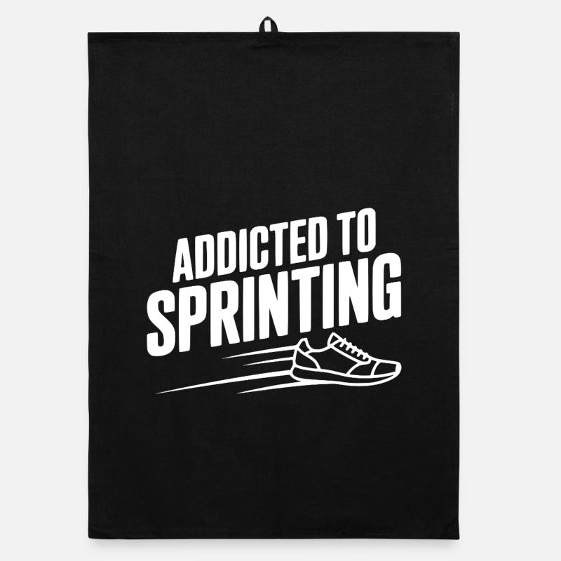 Addicted to Sprinting Organic dish towel