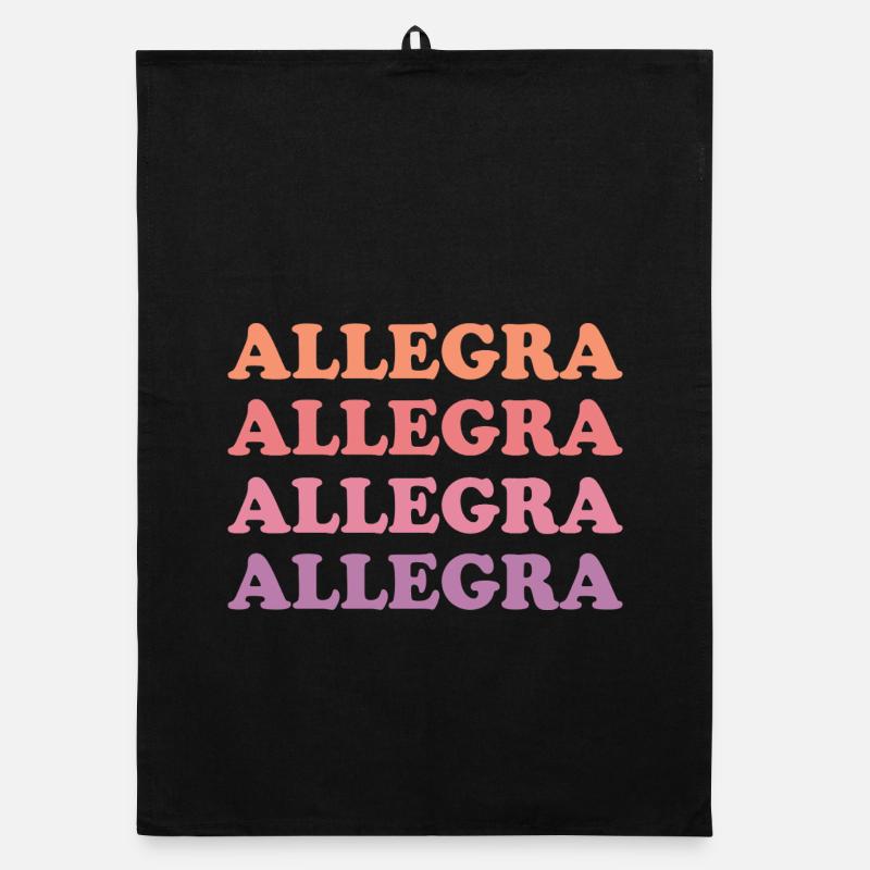 Allegra as a given name Organic dish towel