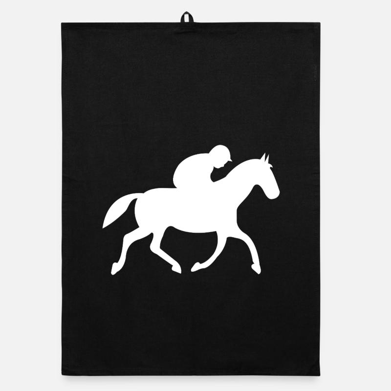 horses Organic dish towel
