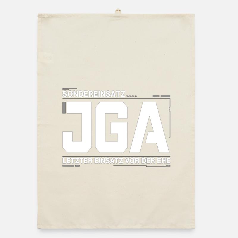  Sondereinsatz JGA – Letzter Einsatz vor der Ehe Organic Geschirrtuch