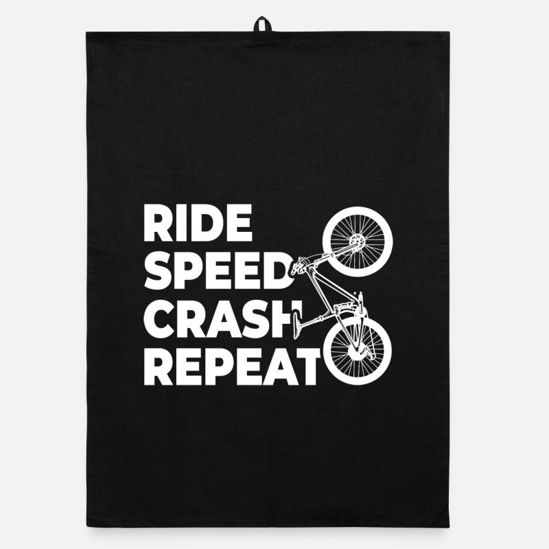 cycling, falling, repeating Organic dish towel