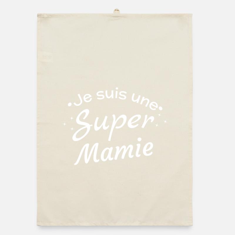 Superheldin Granny Pride Organic Geschirrtuch