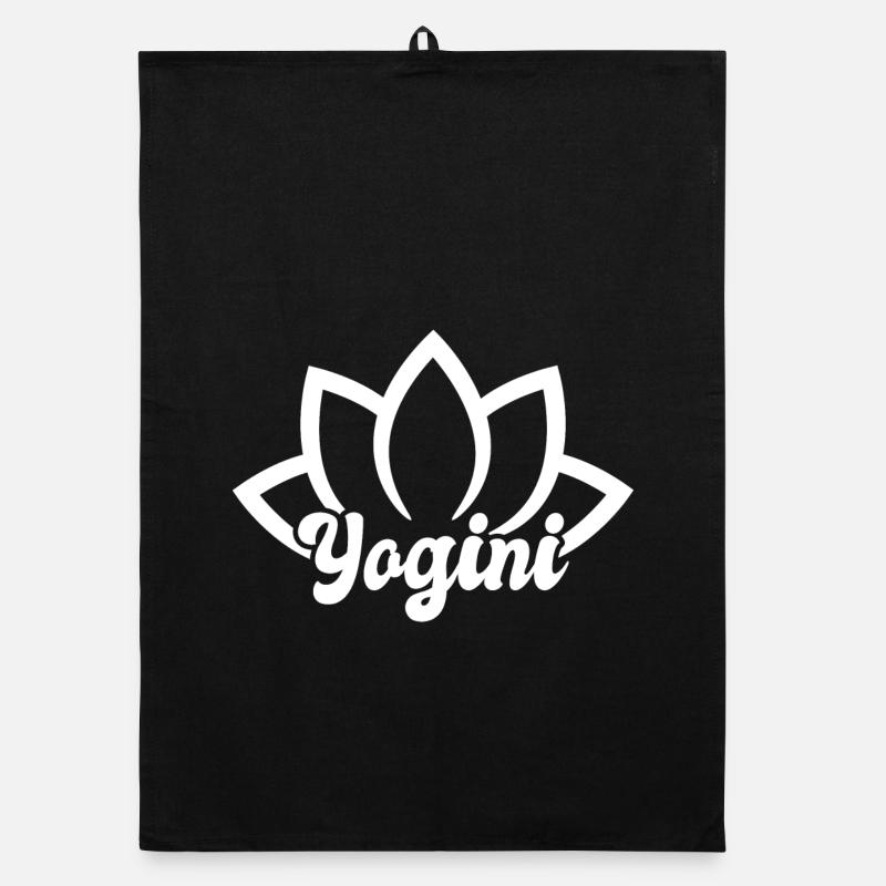 Funny yogini Organic dish towel