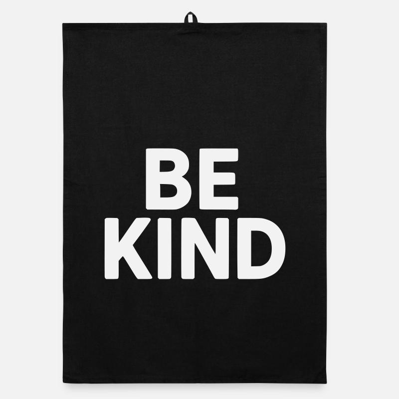 Be kind slogan plain Organic dish towel